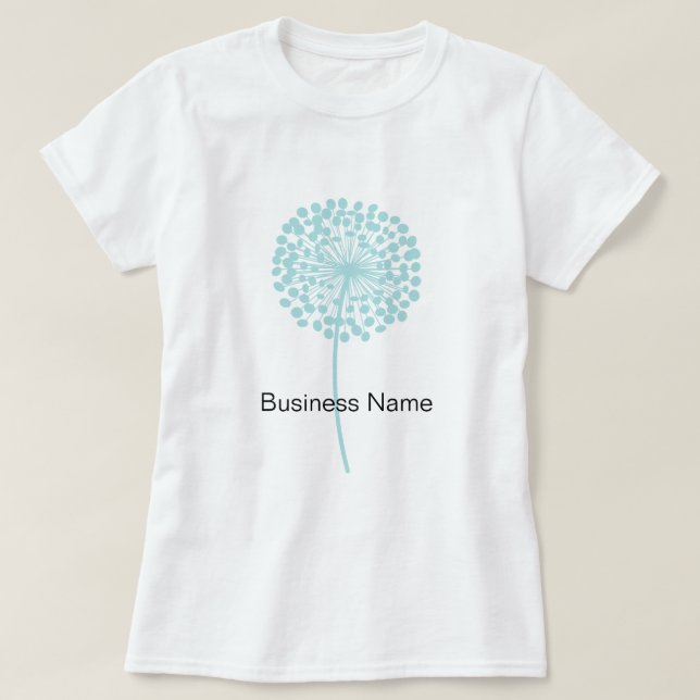 Camiseta adaptable del diente de león azul (Diseño del anverso)