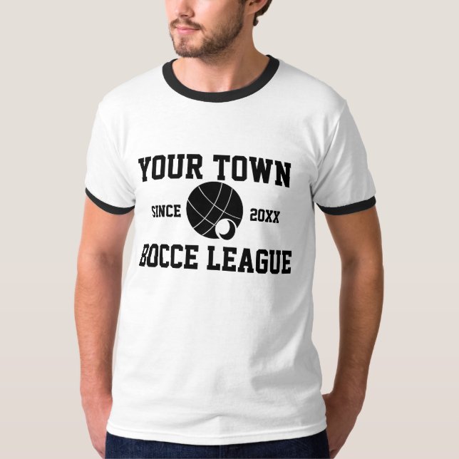 Camiseta adaptable del equipo de la BOLA de BOCCE (Anverso)