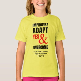 CAMISETA ADAPTACIÓN IMPROVISADA SÍ Y SUPERACIÓN A LOS NIÑOS