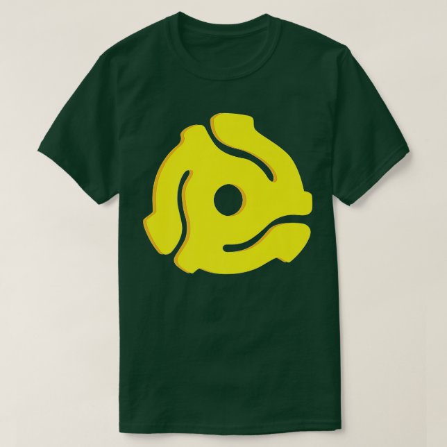 Camiseta Adaptador de 45 RPM Rainbow Electronic Dance Music (Diseño del anverso)