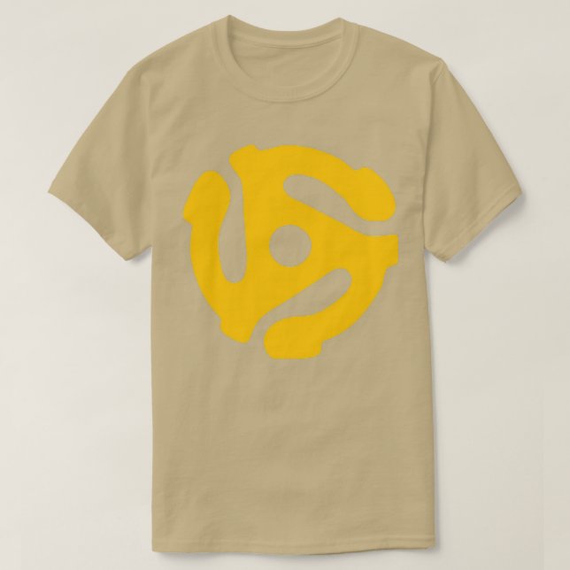 Camiseta Adaptador de registro de 45 RPM  (Diseño del anverso)