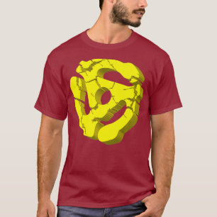 Camiseta Adaptador Guay Turntable 45 RPM Para DJ Music Nerd