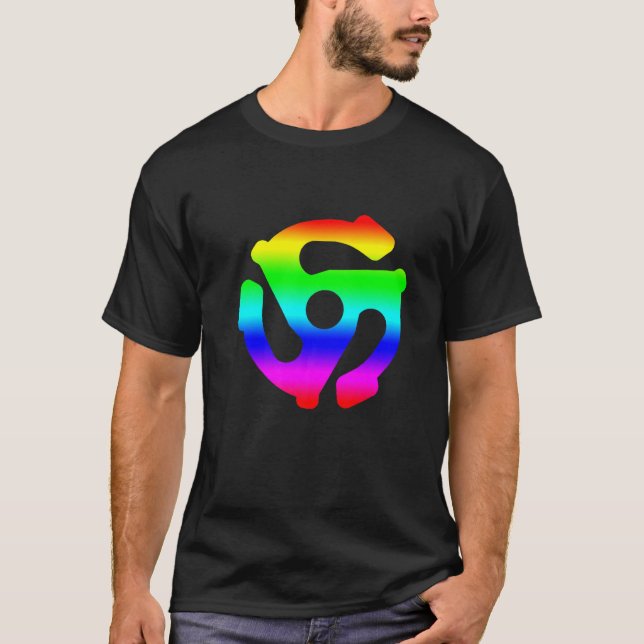 Camiseta Adaptador Lgbt Vinyl Reproducción De Música De Gra (Anverso)