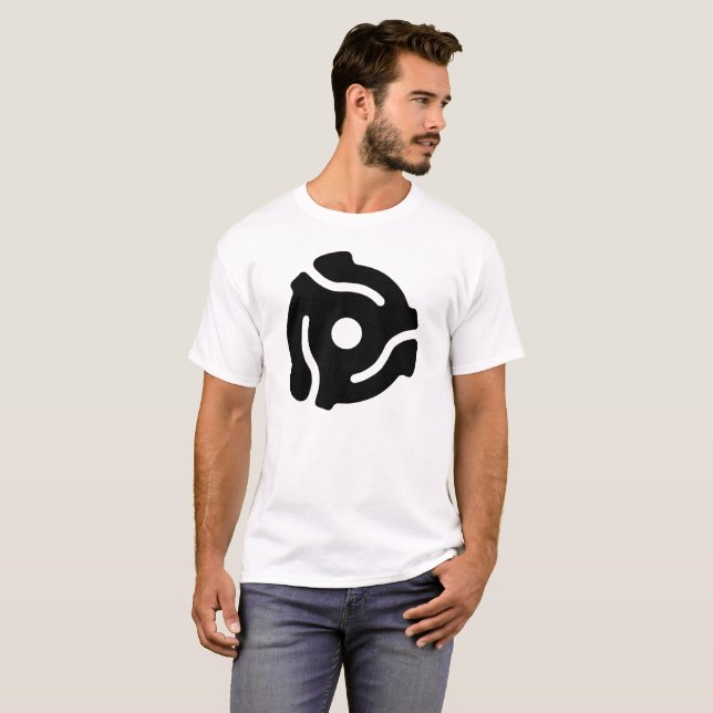 Camiseta Adaptador Music Record a 45 RPM (Anverso completo)