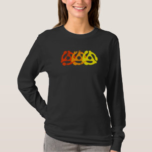 Camiseta Adaptadores de discos de 45 RPM Tocadiscos Retro V