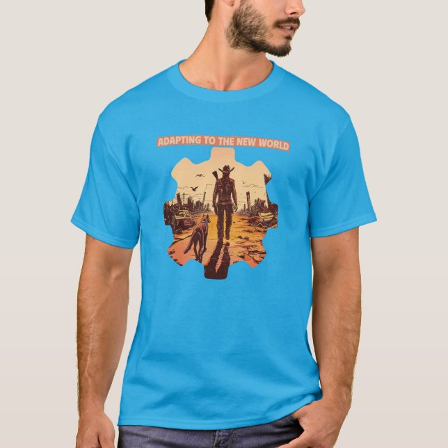 Camiseta Adaptarse Al Nuevo Mundo (Anverso)