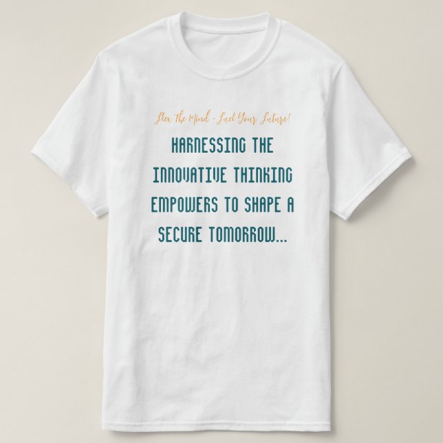 Camiseta Adaptarse y reaccionar a los cielos cambiantes (Diseño del anverso)