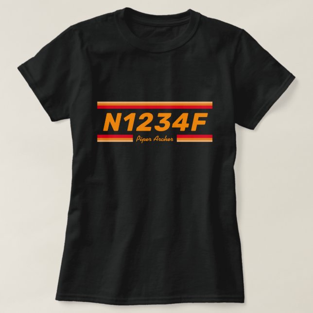 Camiseta Add an Aircraft Number T-Shirt (Diseño del anverso)
