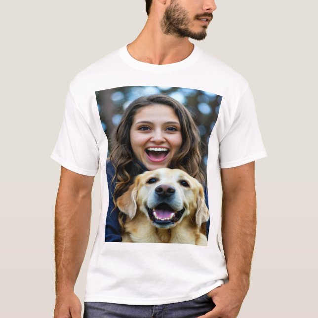 Camiseta Add Labrador Retriever Photo Personalize (Anverso)