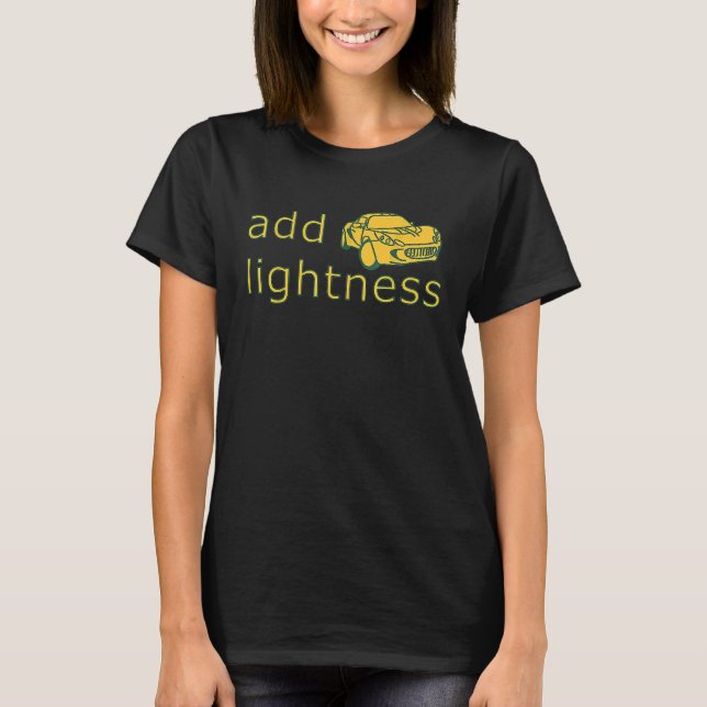 Camiseta Add Lightness Lotus Track Day Autocross (Anverso)