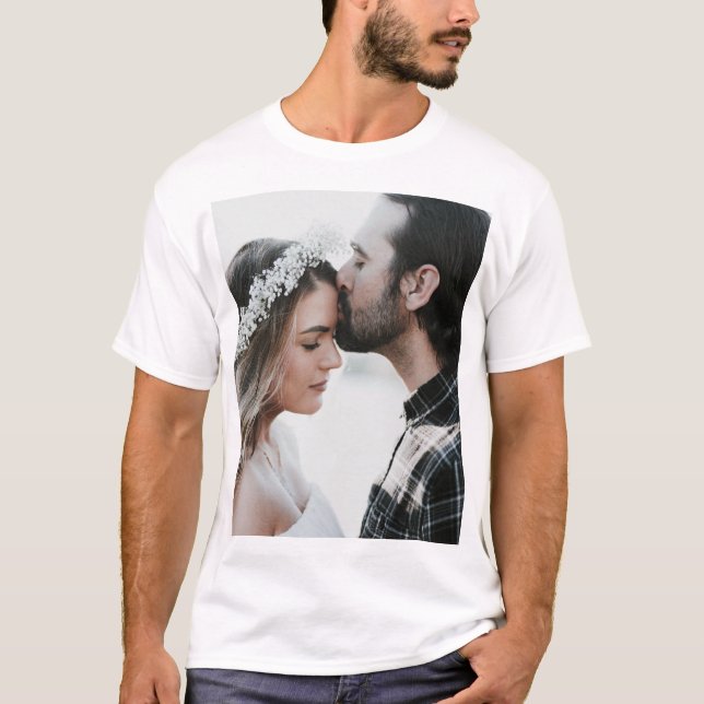 Camiseta Add Your Own Custom Photo Double Sided    (Anverso)