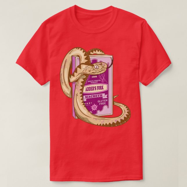 Camiseta Adders Fork Macbeth Shakespeare (Diseño del anverso)