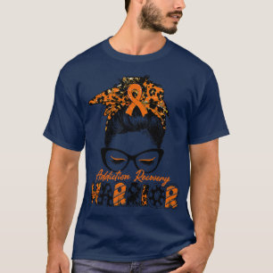 Camiseta Addication Recovery Awareness Warrior Women Glasse