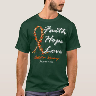 Camiseta Addicción Recuperación Conciencia Fe Esperanza Amo