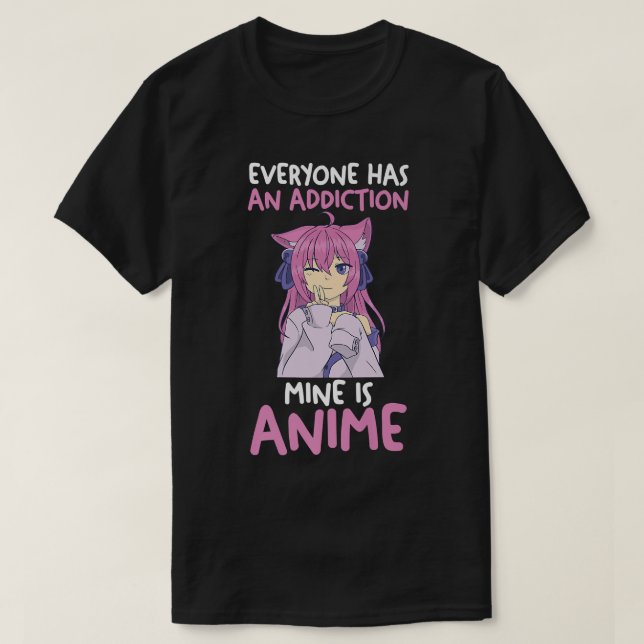 Camiseta Addicted Anime Premium  (Diseño del anverso)