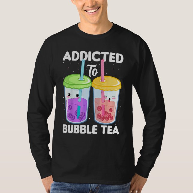 Camiseta Addicted to Bubble Tea  Boba Costumes Bubble Tea (Anverso)