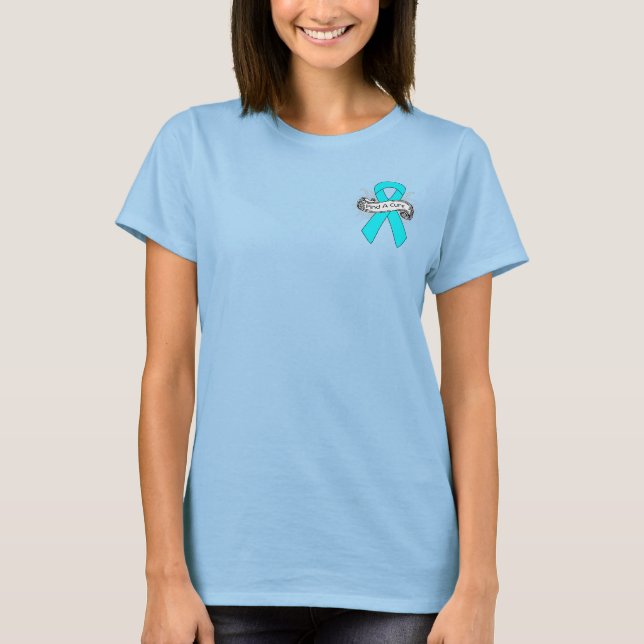 Camiseta Addiction Awareness Find A Cure Ribbon (Anverso)