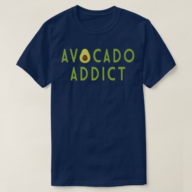 Camiseta Addicto aguacate sagrado Guacamole Lover Vegan (Diseño del anverso)