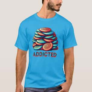 Camiseta Addicto al Golf en Disco   Divertido
