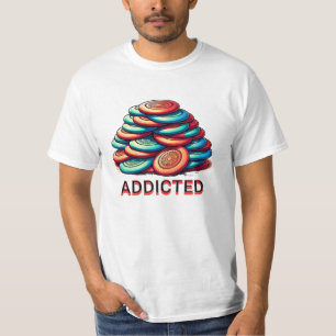 Camiseta Addicto al Golf en Disco   Divertido