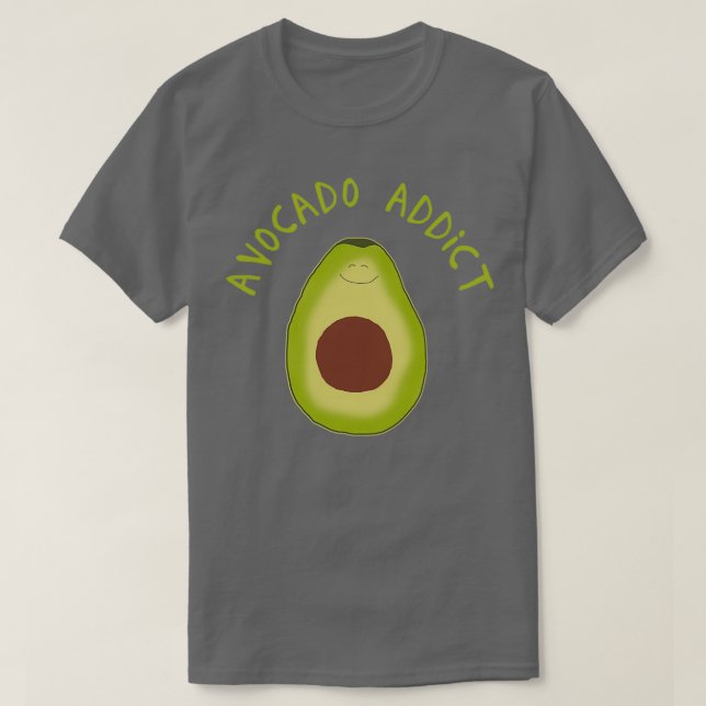 Camiseta Addicto de aguacate 1 (Diseño del anverso)
