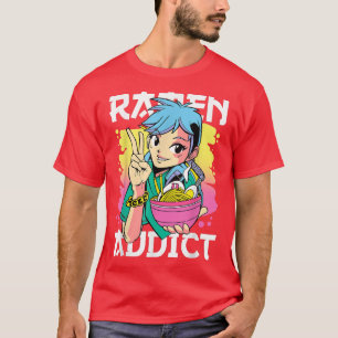 Camiseta Addicto de Ramen con figura de anime con anime