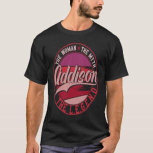 Camiseta Addison, la dama de mito, la leyenda