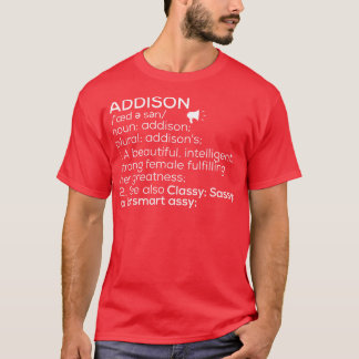 Camiseta Addison Nombre Addison Definición Addison Mujeres
