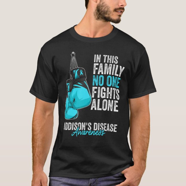 Camiseta Addison's Disease Awareness Boxing Guantes Light B (Anverso)