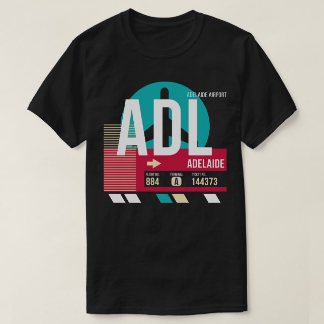 Camiseta Adelaide ADL Australia Código de equipaje del aero (Diseño del anverso)