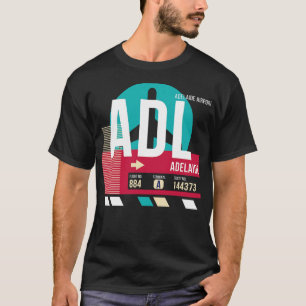 Camiseta Adelaide Australia ADL Etiqueta de equipaje de cód