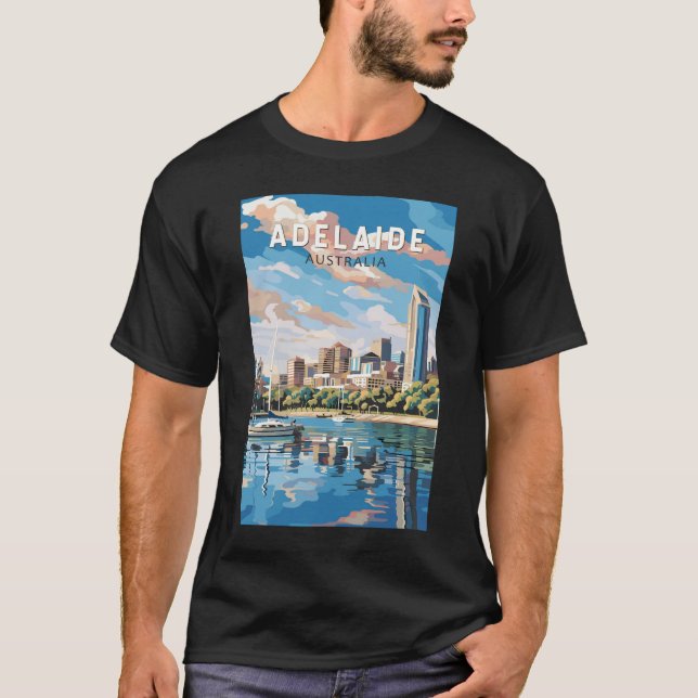 Camiseta Adelaide Australia Viajes de arte (Anverso)