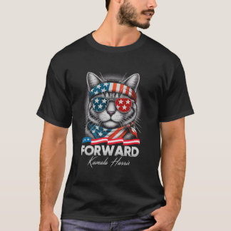 Camiseta ADELANTE Gato señoras Vota KAMALA HARRIS Adelante