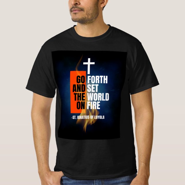 Camiseta Adelante y prende fuego al mundo (Anverso)