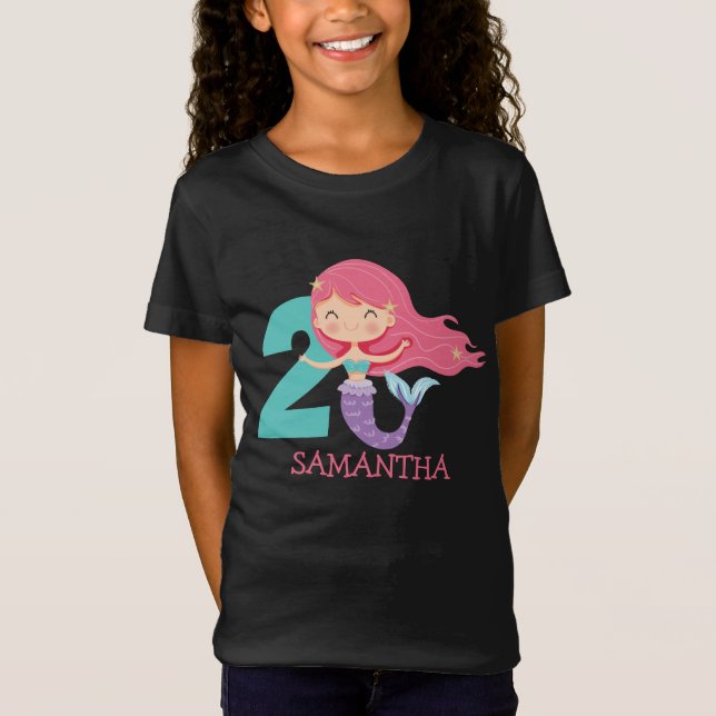 Camiseta Adella - Hermana mayor de Ariels 2º cumpleaños T-S (Anverso)