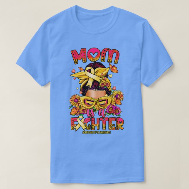 Camiseta Adenosarcoma Conciencia de la madre luchadora deso (Diseño del anverso)