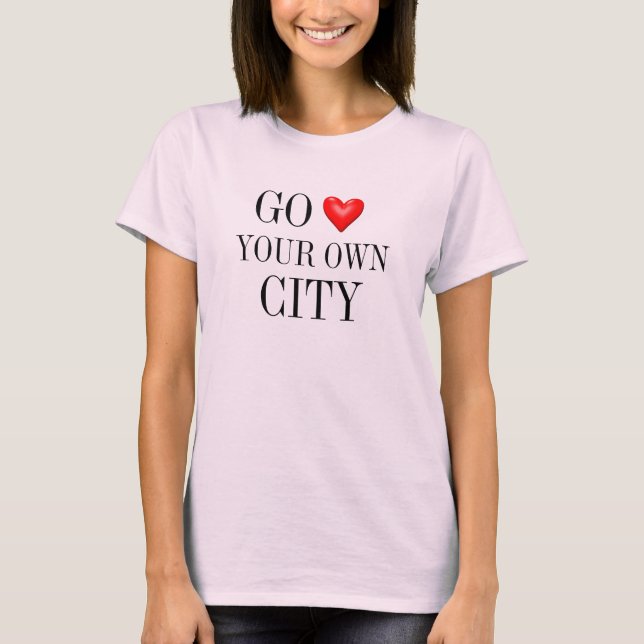 Camiseta adentrarse en su propia ciudad (Anverso)