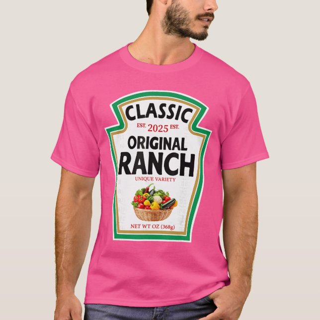 Camiseta Aderezo Para Ensalada Verde Salsa Ranch Condimento (Anverso)