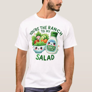 Camiseta Aderezo Ranch Kawaii y Arte de Ensalada