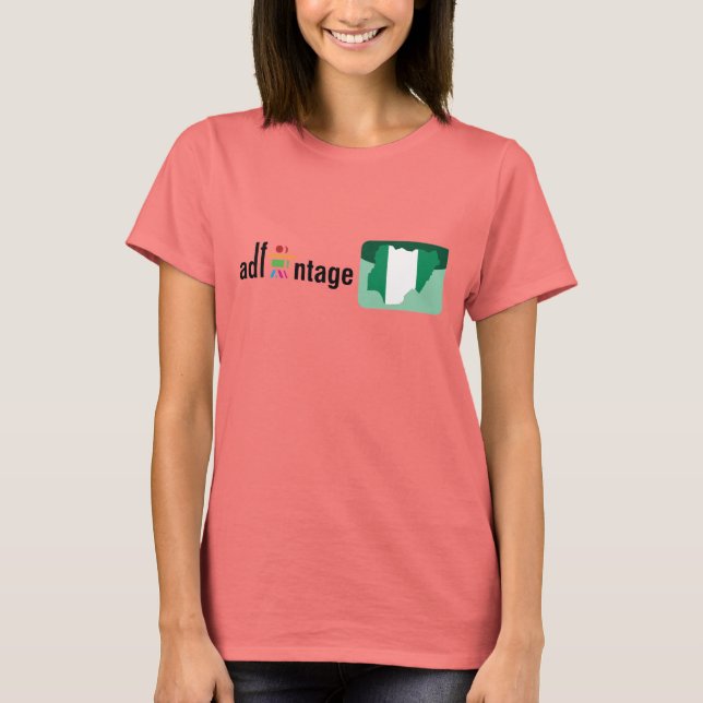 Camiseta Adfantage Nigeria Logo & Flag (Anverso)