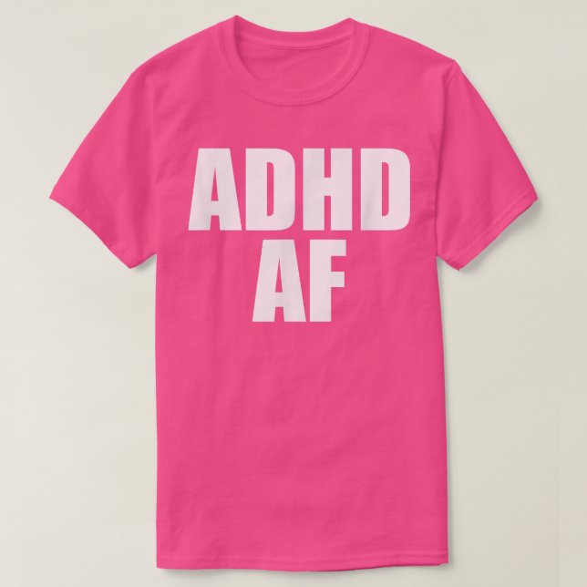 CAMISETA ADHD AF (Diseño del anverso)
