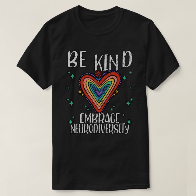 Camiseta Adhd Awareness Embrace Neurodiversidad (Diseño del anverso)