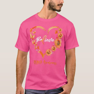 Camiseta ADHD Awareness Heart Butterfly Sunflower 
