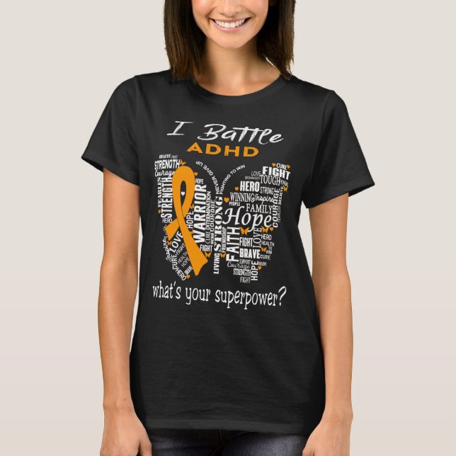 Camiseta ADHD Awareness Month Ribbon Gifts (Anverso)