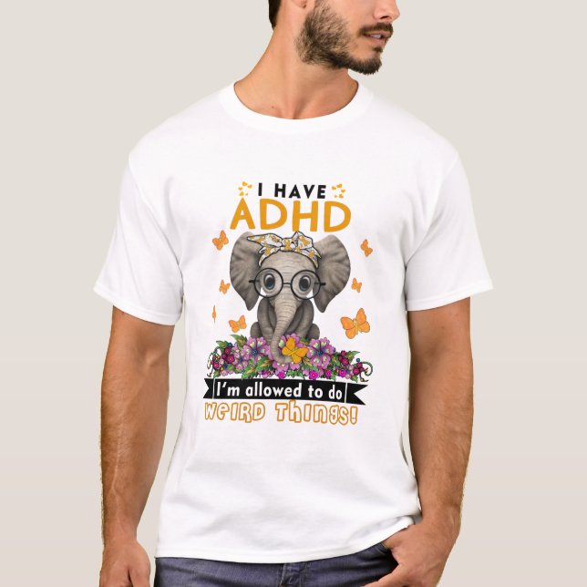 Camiseta ADHD Awareness Month Ribbon Gifts (Anverso)