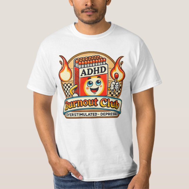 Camiseta adhd burnout club (Anverso)