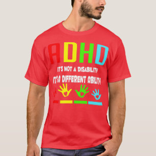 Camiseta Adhd Diferentes Niños De Concienciación Sobre La C