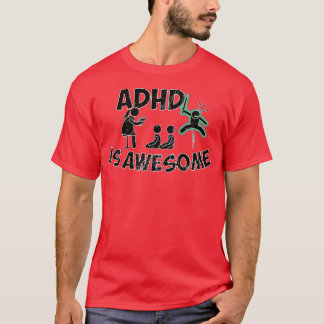 Camiseta Adhd es suciedad verde increíble