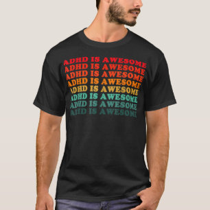 Camiseta Adhd Es Un Impresionante Hombres Mujeres Niños