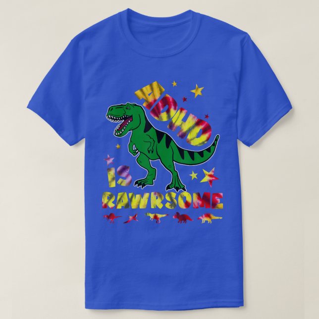 Camiseta ADHD Is Awesome Boys Girls ADHD Awareness Dinosaur (Diseño del anverso)